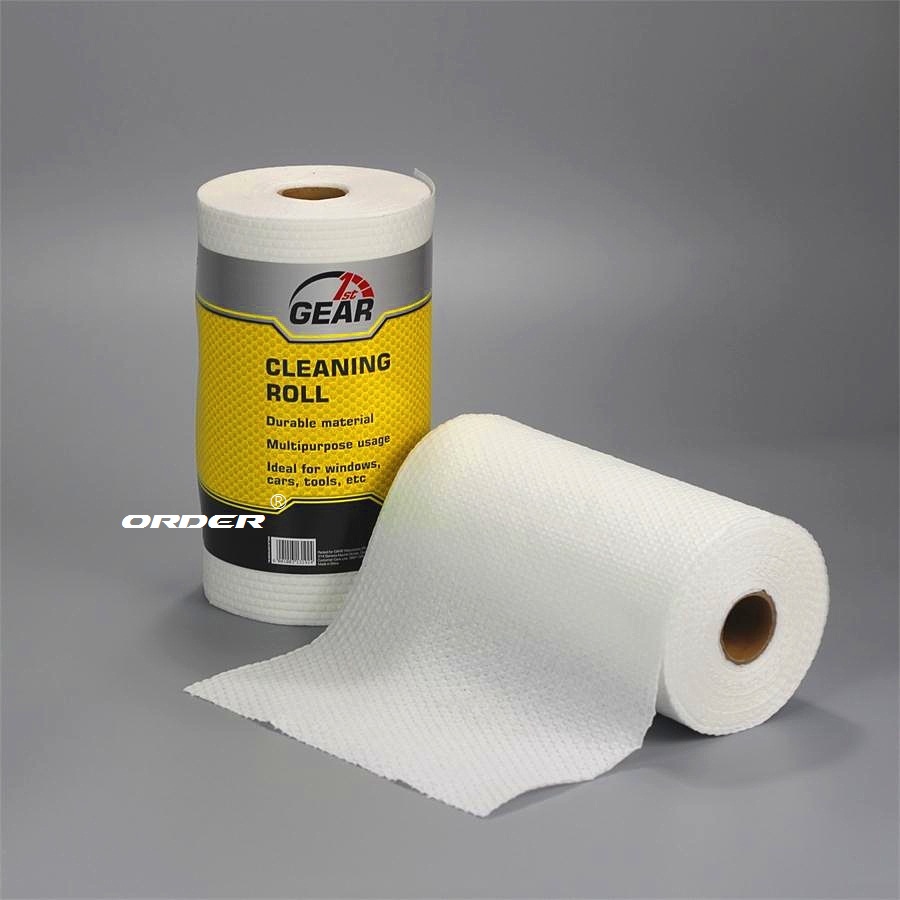 white perforated small roll non woven maintenance wipes for the workshop and factory